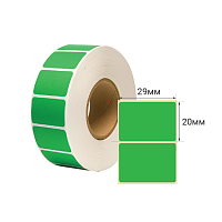 Этикетки термо 29*20 (1600 эт/рул, 80 шт в ящике) зеленые