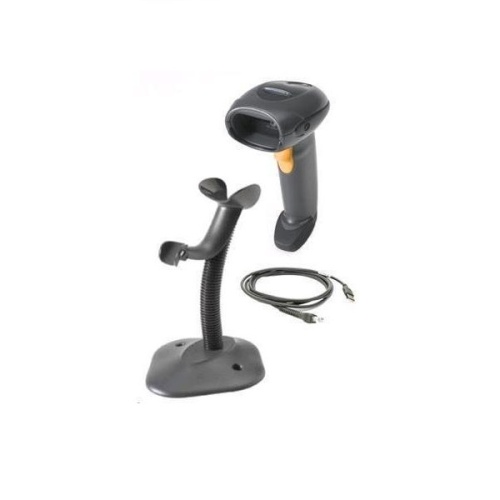 Сканер штрихкода Zebra DS4208 2D, черный, комплект USB c подставкой (промышленный)