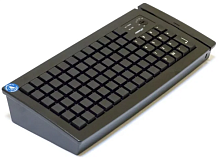 Программируемая клавиатура Posiflex KB-6600U-B черная c ридером магнитных карт на 1-3 дорожки арт. 21781
