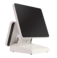 Сенсорный моноблок MEGAPOS 2JZ CPU Core I5 RAM 8 Гб SSD 128 Гб + рекламный дисплей 12'' (БЕЛЫЙ)